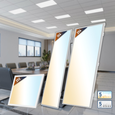 30W 40W 50W 60W 72W एलईडी पैनल लाइट कोई फ्लिपर नहीं SMD2835 चिप्स ETL DLC 5.1 2x2' 2x4' 3000K 4000K 5000K