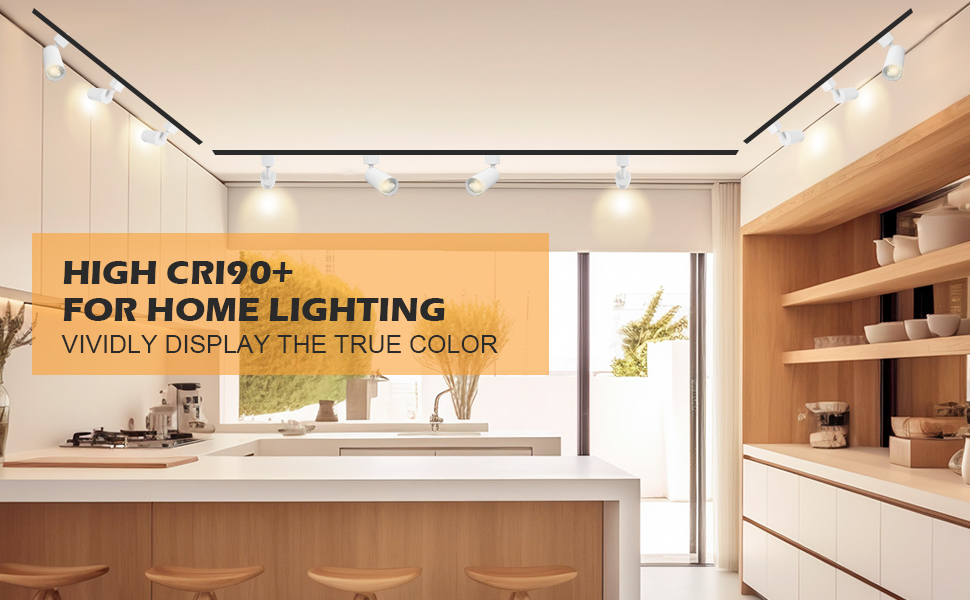 2700K-4000K एलईडी स्पॉट लाइट फिक्स्चर, 110Lm/w IP20 एलईडी ट्रैक लैंप 5